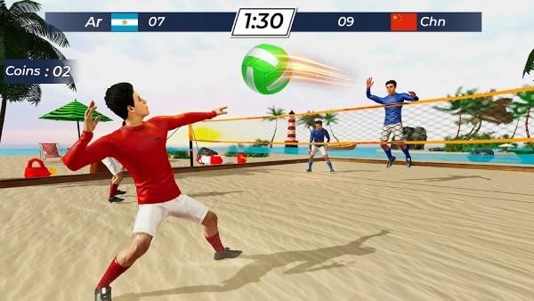 沙滩排球大作战游戏(volley ball)下载,沙滩排球大作战,排球游戏,比赛游戏